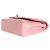 Borsa Chanel Pink Quilted Caviar Medium Classic Double Flap Bag - vista 6