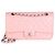 Borsa Chanel Pink Quilted Caviar Medium Classic Double Flap Bag - vista 8