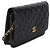 Portafoglio Chanel Black Quilted Caviar CC Wallet On Chain - vista 4