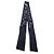 Hermès Bleu Marine Gris Argent Marine Les Cles A Pois Silk Fringe Twilly