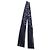 Hermès Bleu Marine Gris Argent Marine Les Cles A Pois Silk Fringe Twilly - vista 3
