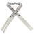 Hermès Creme Gris Perle Multicolore Silk Lambskin Les Cles A Pois Fringe Twilly - vista 4
