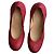 Bailarinas Lanvin de cuero rojo