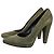 Balmain grüne Wildleder-Pumps Khaki