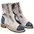 Stivaletti Chanel da donna in camoscio beige