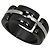 Anello Chanel Ultra in ceramica nera e oro bianco 18K - vista 8