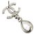 Orecchini a goccia Chanel Coco Mark Crystal Stone - vista 3
