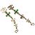 Pendientes Chanel Coco Mark Rhinestone Clover Star Swing - vista 2
