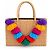 Autre Marque Nannacay Raffia Tote Bag with Multicoloured Tassels