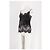 Autre Marque Top cropped nero con pizzo HERSKIND - vista 4