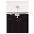 Jeans wide leg de algodão preto Agolde - vista 3