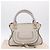Chloé Bolsa de Ombro Chloe Marcie em Couro Cinza e Dourado - vista 29