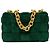 Bottega Veneta Borsa Chain Cassette in camoscio verde