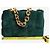 Bottega Veneta Borsa Chain Cassette in camoscio verde - vista 10
