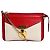 Céline Borsa a tracolla in pelle rossa e crema