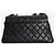 Chanel Schwarze gesteppte Schultertasche aus Leder mit Klappe 2017 - Ansicht 4