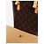 Louis Vuitton Borsa tote Vavin PM in tela Monogram marrone - vista 7