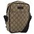 GUCCI GG Supreme Shoulder Bag PVC Beige Silver 122754