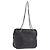 CHANEL Chain Shoulder Tote Bag Leather Black Silver CC