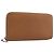 Hermès HERMES Azap Long Silk In Long Wallet Leather Brown Silver