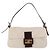 FENDI Mamma Baguette Shoulder Bag cotton Ivory Silver - vista 13