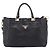 PRADA Handtasche Vittero Dino Leather 2way Black Gold - Ansicht 13