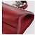 PRADA Bolso de hombro con cadena de piel rojo plata - vista 13