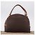 Céline CELINE Macadam Canvas Hand Bag PVC Leather Brown Gold - vista 25