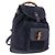 GUCCI Bamboo Backpack Suede Navy Gold 003 1998 0030