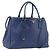 PRADA Galleria Hand Bag Saffiano 2way Blue Gold