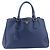 PRADA Galleria Hand Bag Saffiano 2way Blue Gold - vista 13