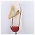 LOEWE Mini Gate Bag Sac à bandoulière en cuir rouge et or - vue 25