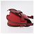 LOEWE Mini Gate Bag Sac à bandoulière en cuir rouge et or - vue 3