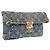 LOUIS VUITTON Monogram Denim Pochette Plat Clutch Bag Blue M95007