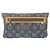 LOUIS VUITTON Monogram Denim Pochette Plat Clutch Bag Blue M95007 - vista 2