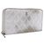 CHANEL Cartera Larga Matelassé de Piel de Cordero Silver CC