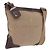 PRADA Bolsa de Ombro Canvas Beige Silver