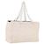 CHANEL Chain Tote Bag Canvas White Gold CC