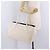 CHANEL Chain Tote Bag Canvas White Gold CC - vista 30