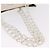 CHANEL Chain Tote Bag Canvas White Gold CC - vista 7