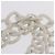 CHANEL Chain Tote Bag Canvas White Gold CC - vista 8