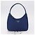 PRADA Bolso Pouch de Mano Nylon Azul Plata - vista 12