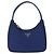 PRADA Bolso Pouch de Mano Nylon Azul Plata - vista 13