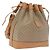 Céline CELINE Macadam Canvas Shoulder Bag PVC Beige Gold