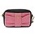PRADA Ribbon Schultertasche Leder Schwarz Pink - Ansicht 2