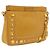 Miu Miu Madras Shoulder Bag Leather Yellow Gold