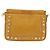 Miu Miu Madras Shoulder Bag Leather Yellow Gold - vue 13
