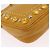Miu Miu Madras Shoulder Bag Leather Yellow Gold - vue 18