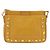 Miu Miu Madras Shoulder Bag Leather Yellow Gold - vue 2