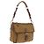 PRADA Schultertasche Nylon Brown Silver